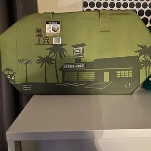 Trader Joe's Olive Green Tote Bag